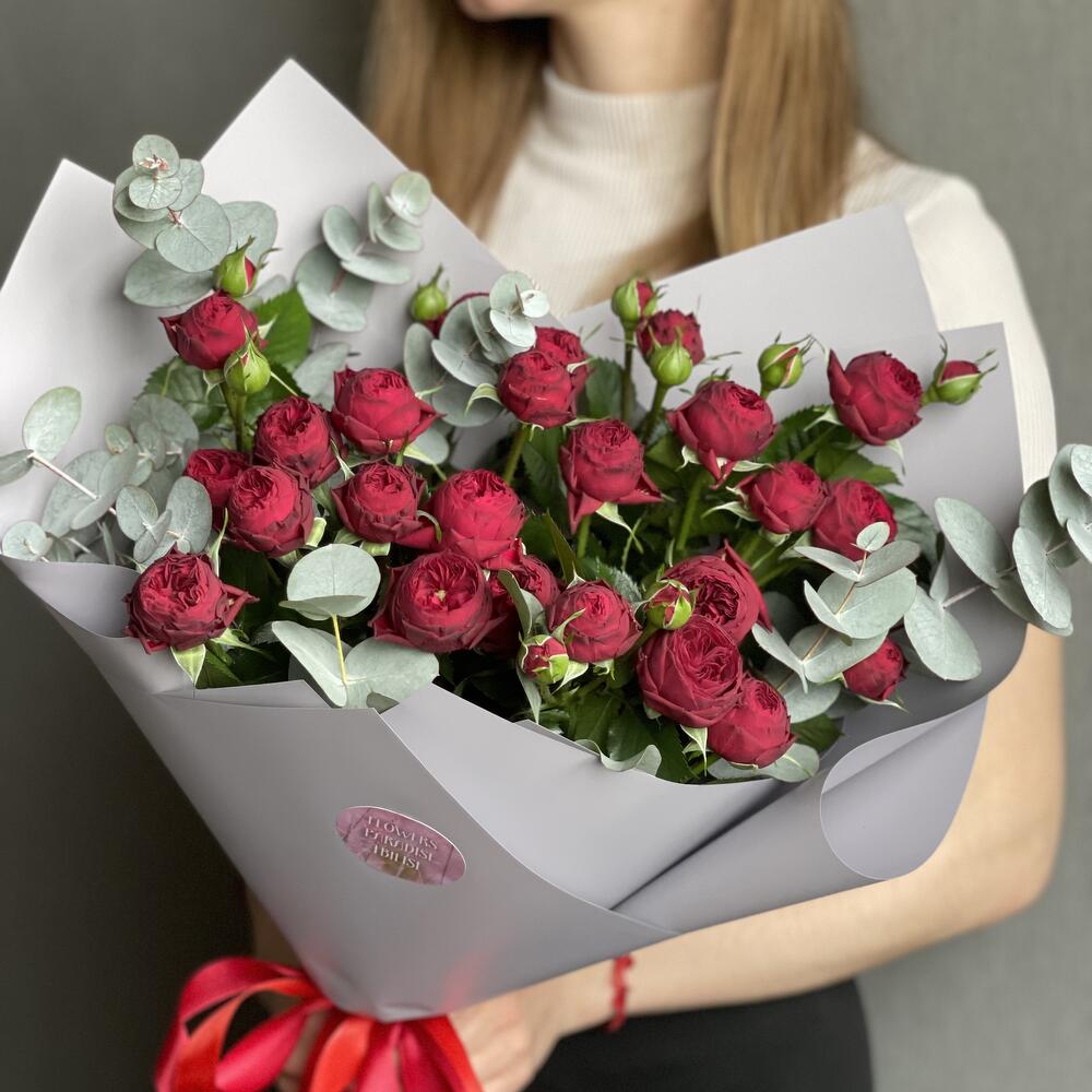 Монобукет из кустовой розы