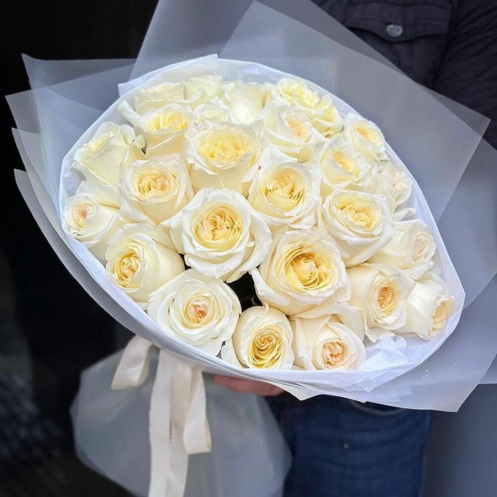 Пионовидная роза 21 штука